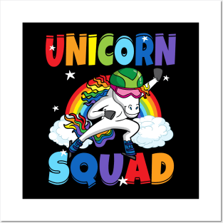 Unicorn Squad Speed Skate Ice Skater Winter Sports Posters and Art